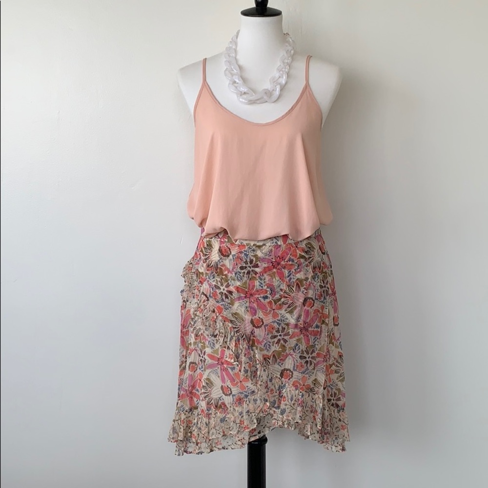Free People Floral Print Skirt